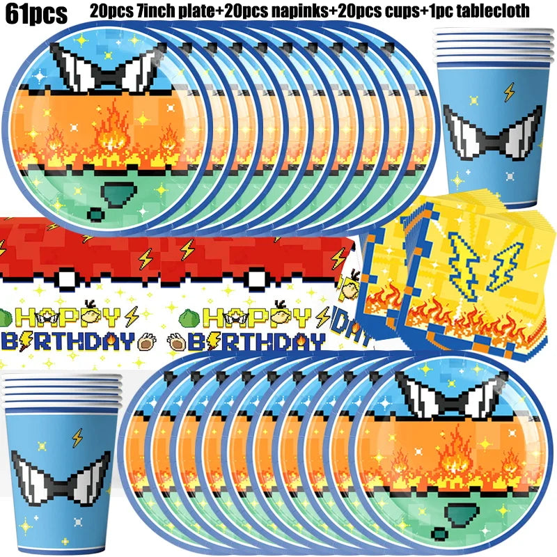 Pokémon: "Trainer's Birthday Bash" Party Supplies Kit (Takara Tomy)