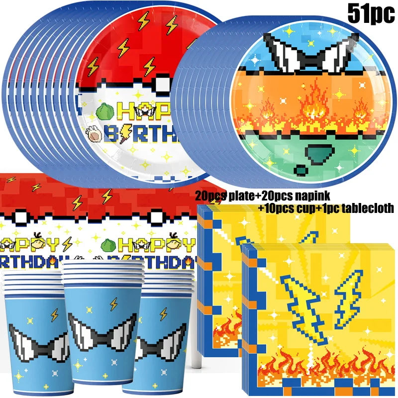 Pokémon: "Trainer's Birthday Bash" Party Supplies Kit (Takara Tomy)