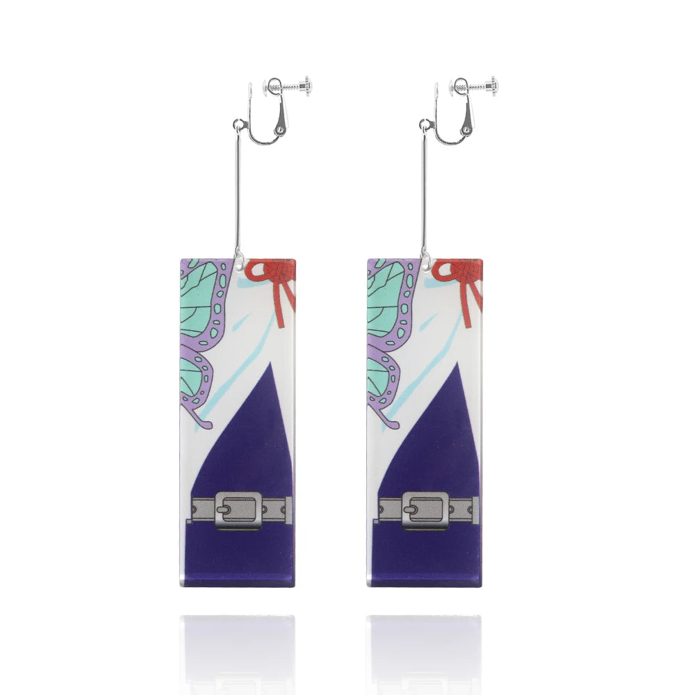 Demon Slayer: "Hashira's Patterns" Acrylic Drop Earrings