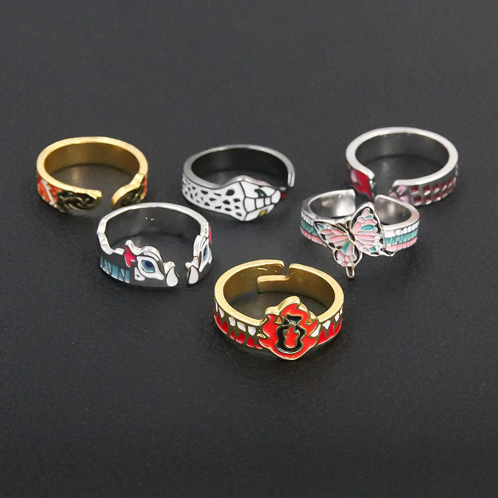 Demon Slayer: "Kimetsu no Yaiba Corps" Adjustable Rings