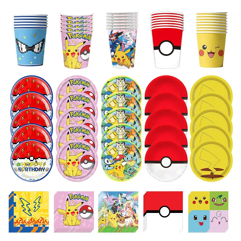 Pokémon: "Trainer's Birthday Bash" Party Supplies Kit (Takara Tomy)