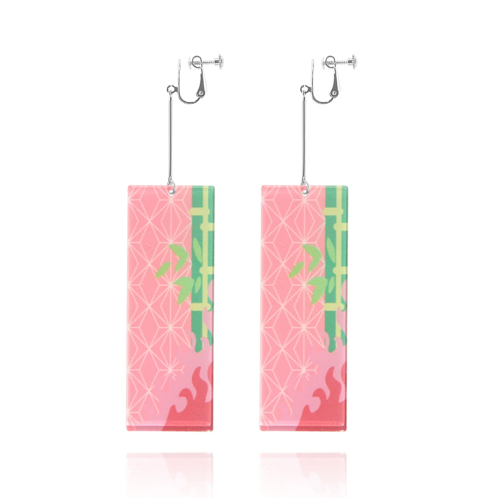 Demon Slayer: "Hashira's Patterns" Acrylic Drop Earrings