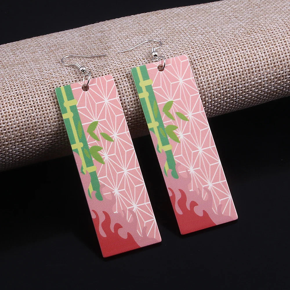 Demon Slayer: "Hashira's Patterns" Acrylic Drop Earrings