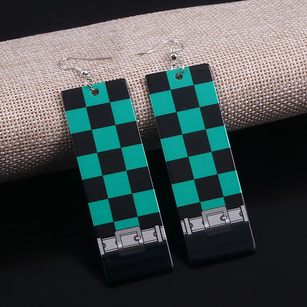 Demon Slayer: "Hashira's Patterns" Acrylic Drop Earrings