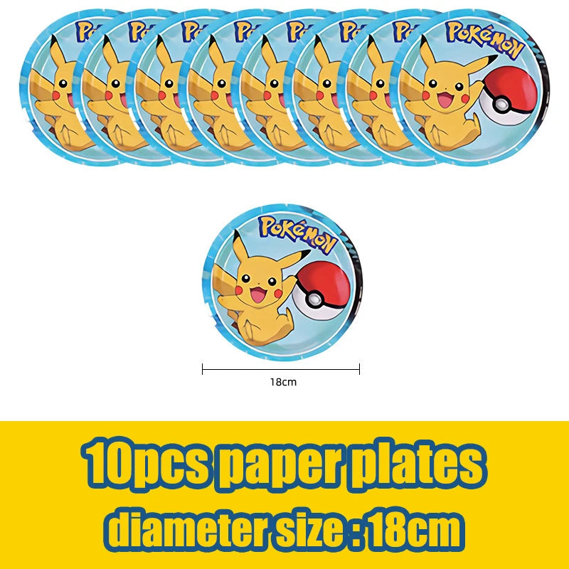 Pokémon: "Trainer's Birthday Bash" Party Supplies Kit (Takara Tomy)