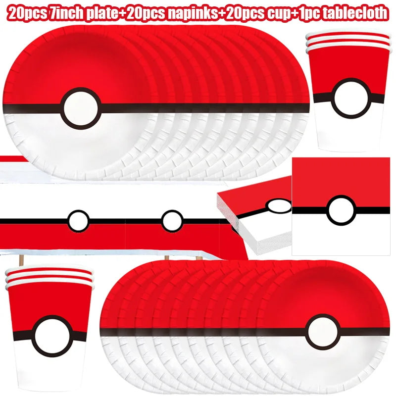 Pokémon: "Trainer's Birthday Bash" Party Supplies Kit (Takara Tomy)